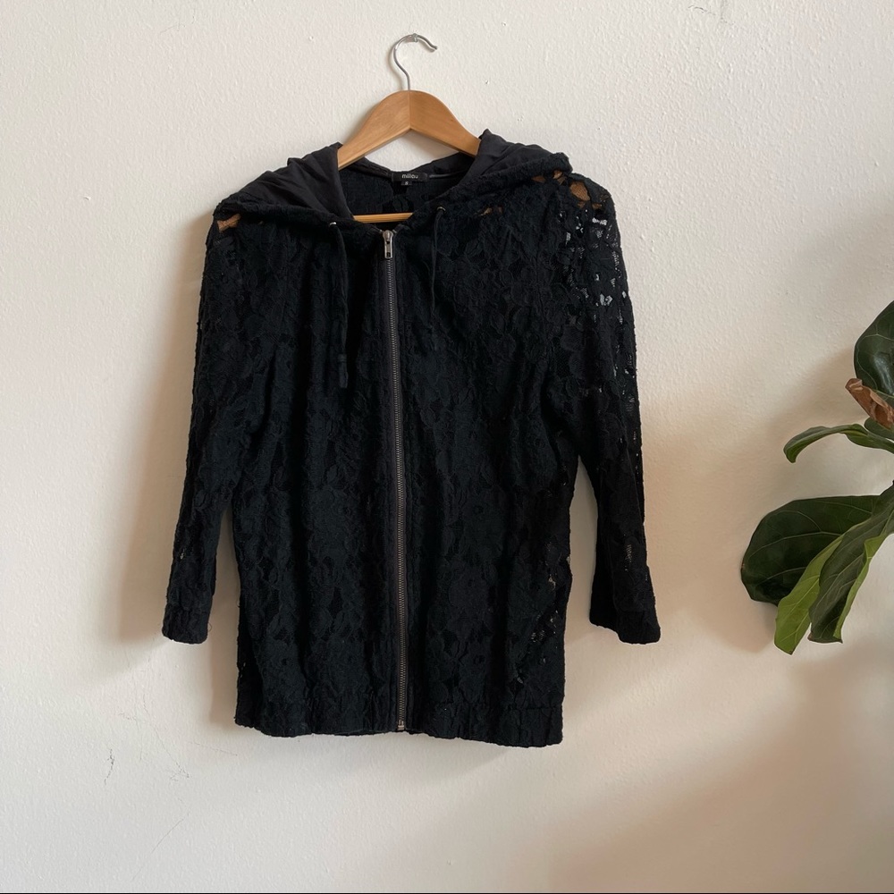 Millau Lace Zip Up Hoodie